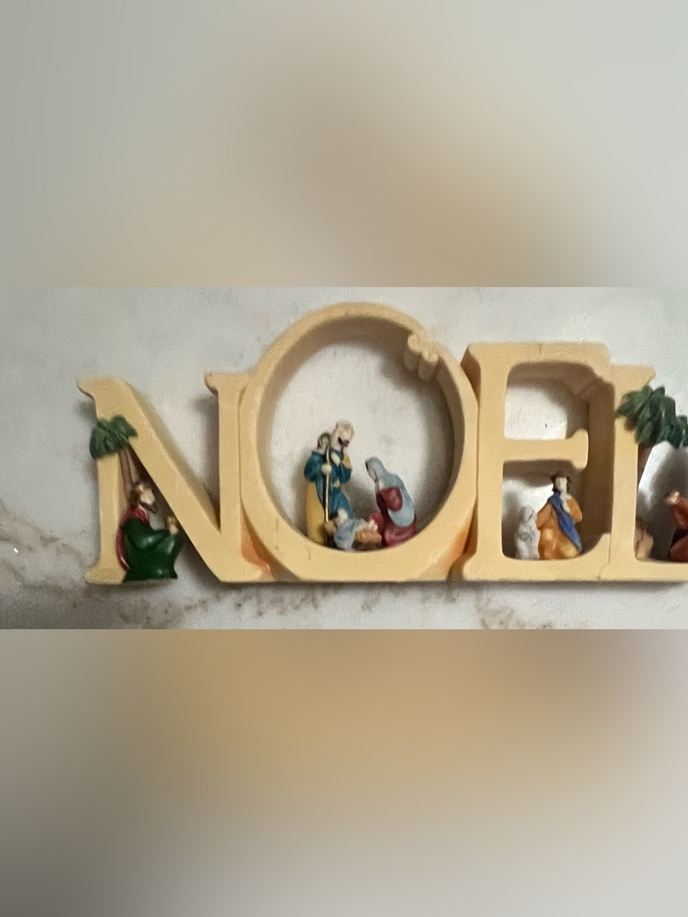 NOEL Nativity Scene by Avon 2012 Resin 10 Inches x 4 Inches